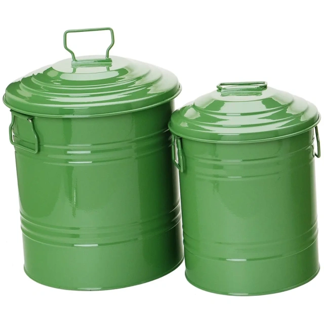 Factory Metal Bin Dustbin Children Storage Basket Bin Household Room Storage Bucket