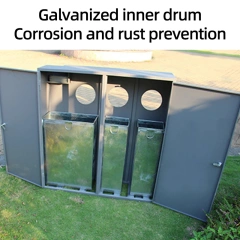 隔间垃圾桶可分离户外分类剥离垃圾桶垃圾桶