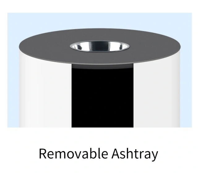 商用不锈钢垃圾桶圆形酒店储物桶适用于大堂过道商场烟灰缸使用