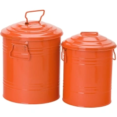 Factory Metal Bin Dustbin Children Storage Basket Bin Household Room Storage Bucket