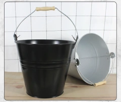 最受欢迎的零食储物桶带手柄黑色家用镀锌铁金属零食桶