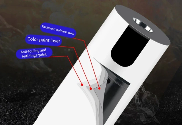 商用不锈钢垃圾桶圆形酒店储物桶适用于大堂过道商场烟灰缸使用
