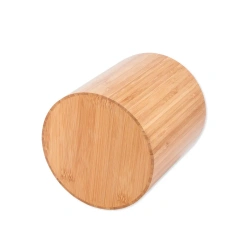 Portable Bamboo Desktop Trash Can Cute Living Room Car Mini Recycle Trash Can