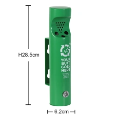 Factory Direct Sales  304 SUS Wall Mounted  Ashtray Outdoor Stainless Steel Windproof Ashtray