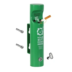 Factory Direct Sales  304 SUS Wall Mounted  Ashtray Outdoor Stainless Steel Windproof Ashtray