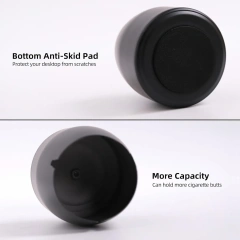 Stainless Steel Smokeless Odorless Windproof Ashtrays for Home Office Tabletop Outside Patio Outdoor Balcony