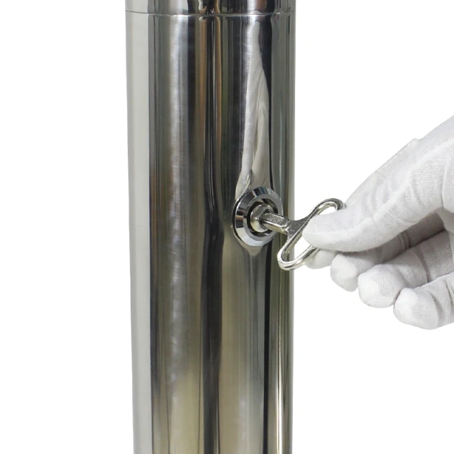 热销批发304不锈钢立式烟灰缸全新设计带锁烟灰缸适用于室内外