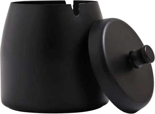 Stainless Steel Smokeless Odorless Windproof Ashtrays for Home Office Tabletop Outside Patio Outdoor Balcony