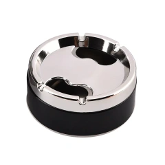 Stainless Steel Desktop Ashtray with Cover and Column Ashtray