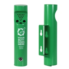 Factory Direct Sales  304 SUS Wall Mounted  Ashtray Outdoor Stainless Steel Windproof Ashtray