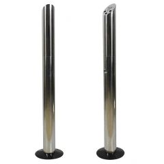 热销批发304不锈钢立式烟灰缸全新设计带锁烟灰缸适用于室内外