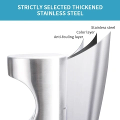 Wall Mounted Ashtrays for Outdoors Ashtray Stainless Steel Wall Ashtray with Lock for Patio, Restaurant, Hotel