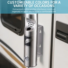 Wall Mounted Ashtrays for Outdoors Ashtray Stainless Steel Wall Ashtray with Lock for Patio, Restaurant, Hotel