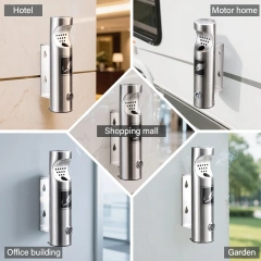 Wall Mounted Ashtrays for Outdoors Ashtray Stainless Steel Wall Ashtray with Lock for Patio, Restaurant, Hotel