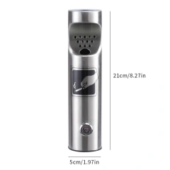 Wall Mounted Ashtrays for Outdoors Ashtray Stainless Steel Wall Ashtray with Lock for Patio, Restaurant, Hotel