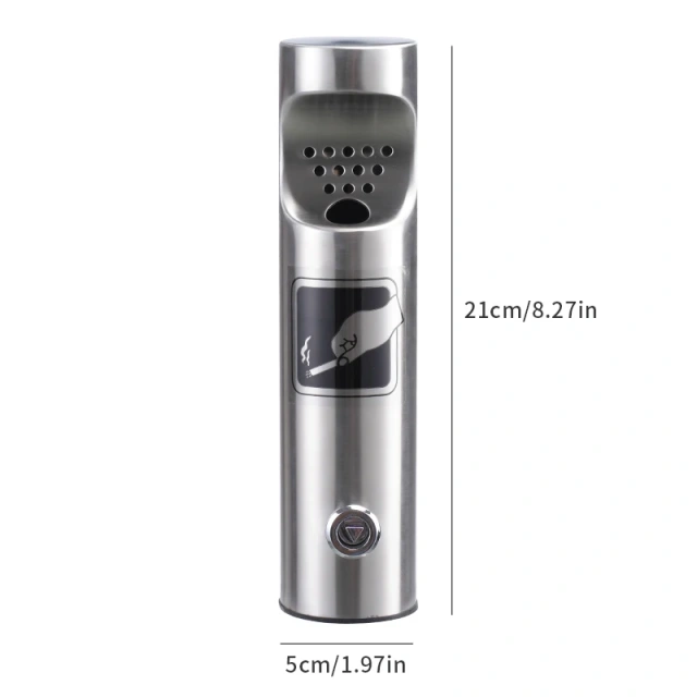 Wall Mounted Ashtrays for Outdoors Ashtray Stainless Steel Wall Ashtray with Lock for Patio, Restaurant, Hotel