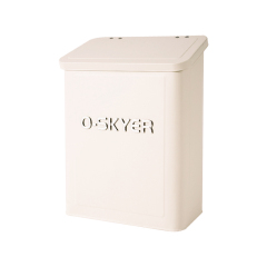 Wall-mounted magnetic storage bucket (with lid)