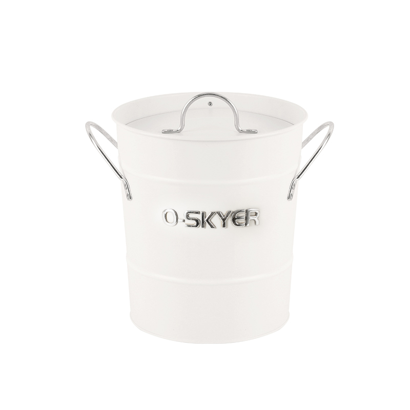 Metal Small Ice Wine Bucket with Lid – Elegant Cooler