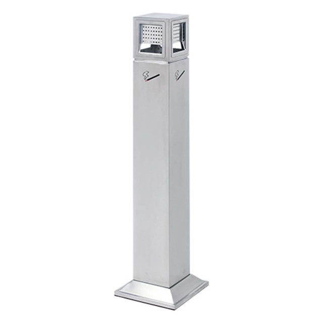 Stainless Steel Ashtray Floor Stand Ash Tray Metal Ashtray Pole Cigarette Butt Receptacle Outdoor Ashtray