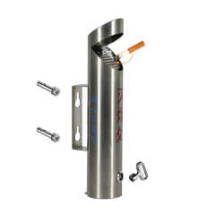 Factory Direct Sale Home and Commercial Use 304 SUS Wall Mounted  Ashtray for Indoor and Outdoor