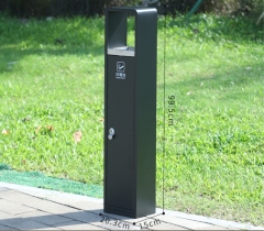 Outdoor Ashtray Customizable Floor-Standing Column Ashtray for Public Areas Hotel Lounges Anti-Rust