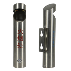 Factory Direct Sale Home and Commercial Use 304 SUS Wall Mounted  Ashtray for Indoor and Outdoor