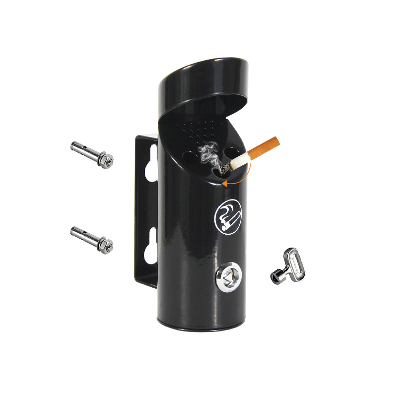 Stainless Steel Ashtray Outdoor Wall Mounted Cigarette Bin Ashtray