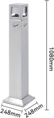 Stainless Steel Ashtray Floor Stand Ash Tray Metal Ashtray Pole Cigarette Butt Receptacle Outdoor Ashtray