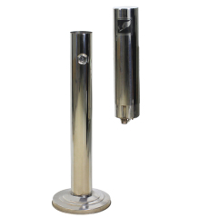Outdoor Ashtray Windproof Stainless Steel Cigarette Butt Collector Smoke Ash Floor Standing Ashtray