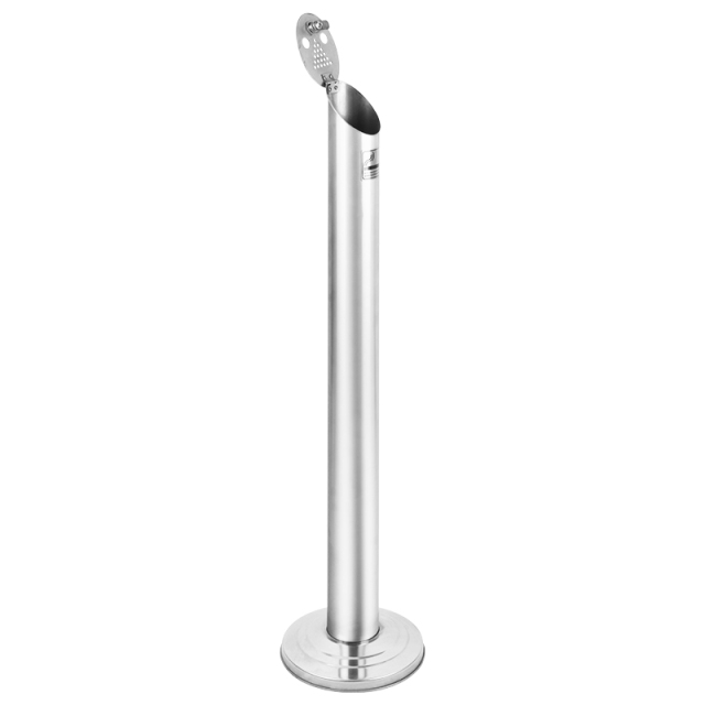 Classic Stainless Steel Cylinder Ashtray Windproof Stand for Cigarette Ash Bin Metal Smoking Accessories
