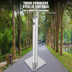 Stainless Steel Ashtray Wholesale Cigarette Bin Floor Stand Ashtray Public Street Ashtray