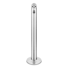 Classic Stainless Steel Cylinder Ashtray Windproof Stand for Cigarette Ash Bin Metal Smoking Accessories