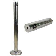 Outdoor Ashtray Windproof Stainless Steel Cigarette Butt Collector Smoke Ash Floor Standing Ashtray