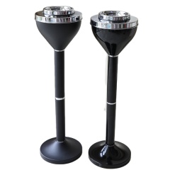 OEM Tall Standing Office Ashtray with Cover Large Creative Metal Bin Modern Bathroom Toilet Ashtray for Hotel Commercial Use