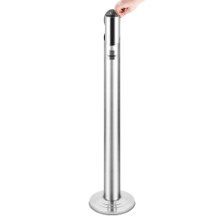 Classic Stainless Steel Cylinder Ashtray Windproof Stand for Cigarette Ash Bin Metal Smoking Accessories
