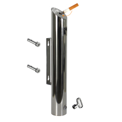 Outdoor Ashtray Wall-Mount Ashtray Stainless Steel Cigarette Butt Commercial Smoking Receptacles