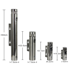 Stainless Steel Ashtray Commercial Wall Mounted Outdoor Cigarette Butt Receptacle Box