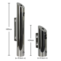 Outdoor Ashtray Wall-Mount Ashtray Stainless Steel Cigarette Butt Commercial Smoking Receptacles