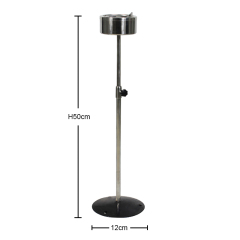 Floor Standing Ashtray 304 Stainless Steel Adjustable Ashtray Hotel Outdoor Cigarette Bin Smoking Are Metal Ashtray