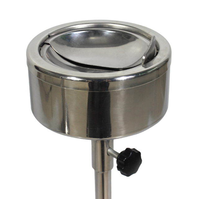 Floor Standing Ashtray 304 Stainless Steel Adjustable Ashtray Hotel Outdoor Cigarette Bin Smoking Are Metal Ashtray