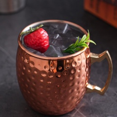 Personalized Moscow Hammered Mule Mug Stainless Steel Metal Hot/Cold Beer Cup Sublimation Copper Plated for Party Gifts Wedding