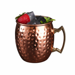 Personalized Moscow Hammered Mule Mug Stainless Steel Metal Hot/Cold Beer Cup Sublimation Copper Plated for Party Gifts Wedding