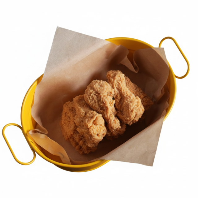 Wholesale OEM Yellow Galvanized Iron Plates Multipurpose Fried Chicken Snack Plates Decorative Plant Plates for Party Wedding