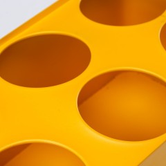 Galvanized Steel Beer Bucket with Handle – 6 Compartment Metal Drink Tub for Parties & Events