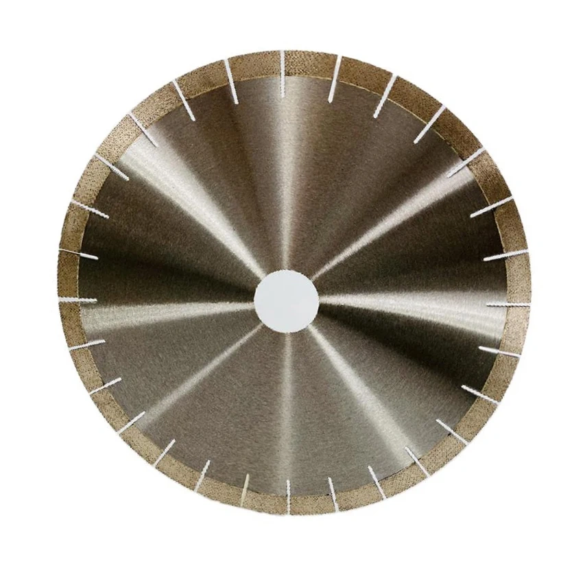 Custom Continuous Rim Diamond Saw Blade for Granite Stone & Concrete – Model AGBLU-14