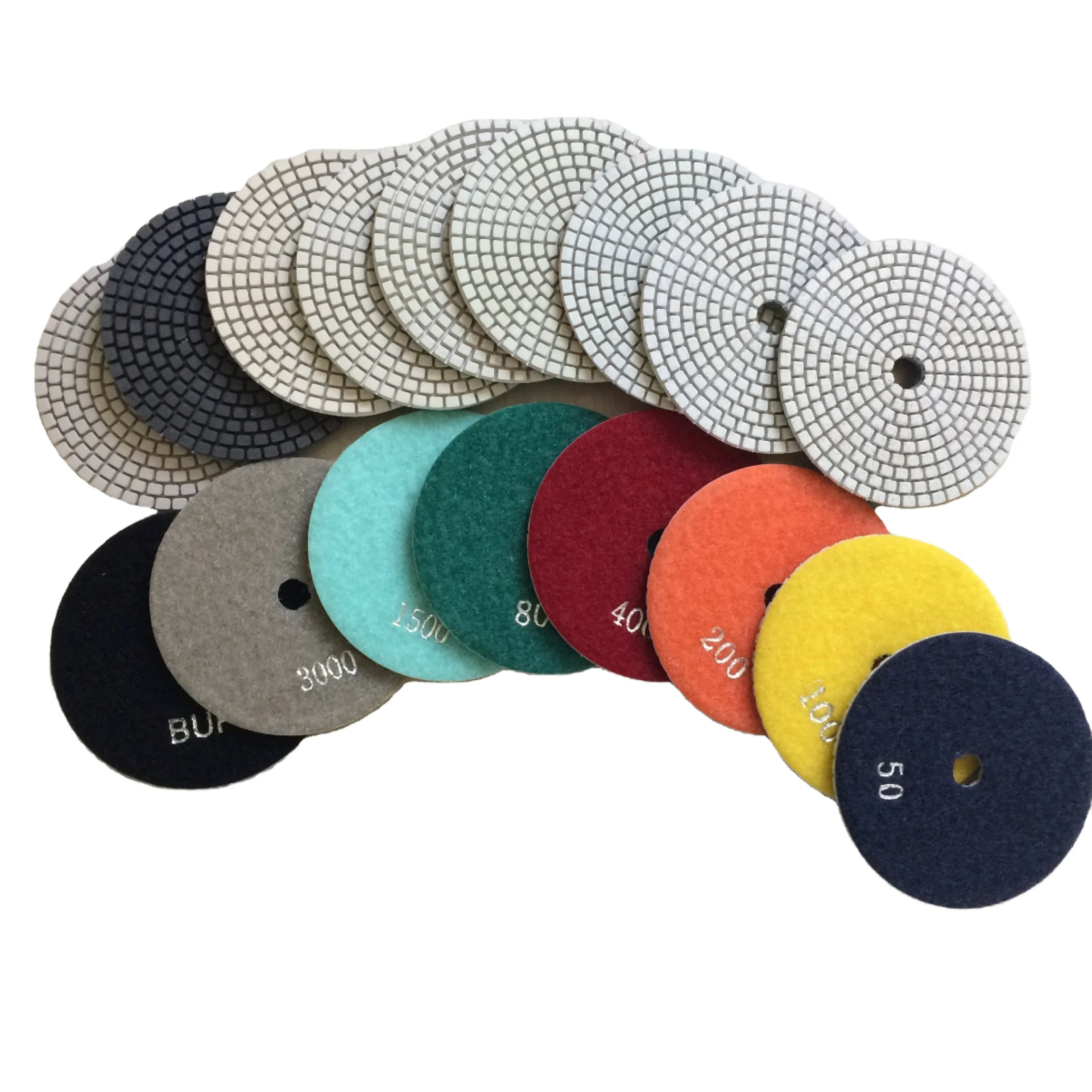 Speedone Diamond Sponge Polishing Pad – 3-Step System for Concrete & Stone, OBM Customizable