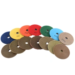 WGP03 Customizable 7-Step Diamond Wet Polishing Pads for Marble, Granite & Stone | Speedone OEM Flexible Disc Set