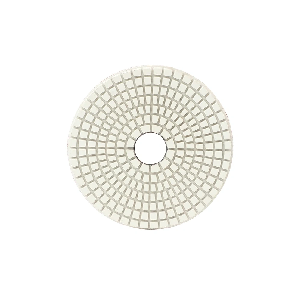 White Abrasive Polishing Pads Set for Granite & Marble Countertops | Speedone WWP03 | OEM/ODM Round Pads Grit 50#–3000#