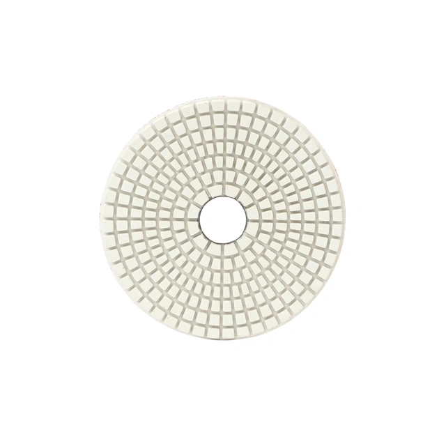 White Abrasive Polishing Pads Set for Granite & Marble Countertops | Speedone WWP03 | OEM/ODM Round Pads Grit 50#–3000#