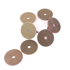 WGP03 Customizable 7-Step Diamond Wet Polishing Pads for Marble, Granite & Stone | Speedone OEM Flexible Disc Set